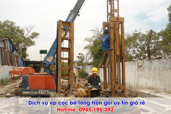 Dịch vụ ép cọc bê tông Huyện Thanh Oai Hà Tây trọn gói