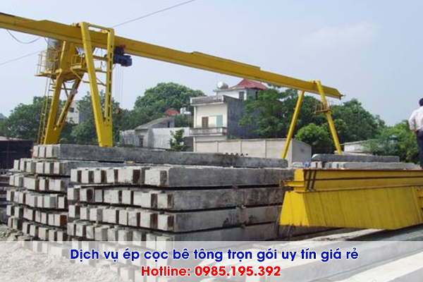 Giá ép cọc bê tông 200x200 Hà Nội và tỉnh lân cận