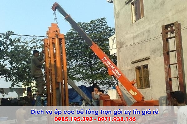 Dịch vụ ép cọc bê tông tại Ninh Bình trọn gói giá rẻ